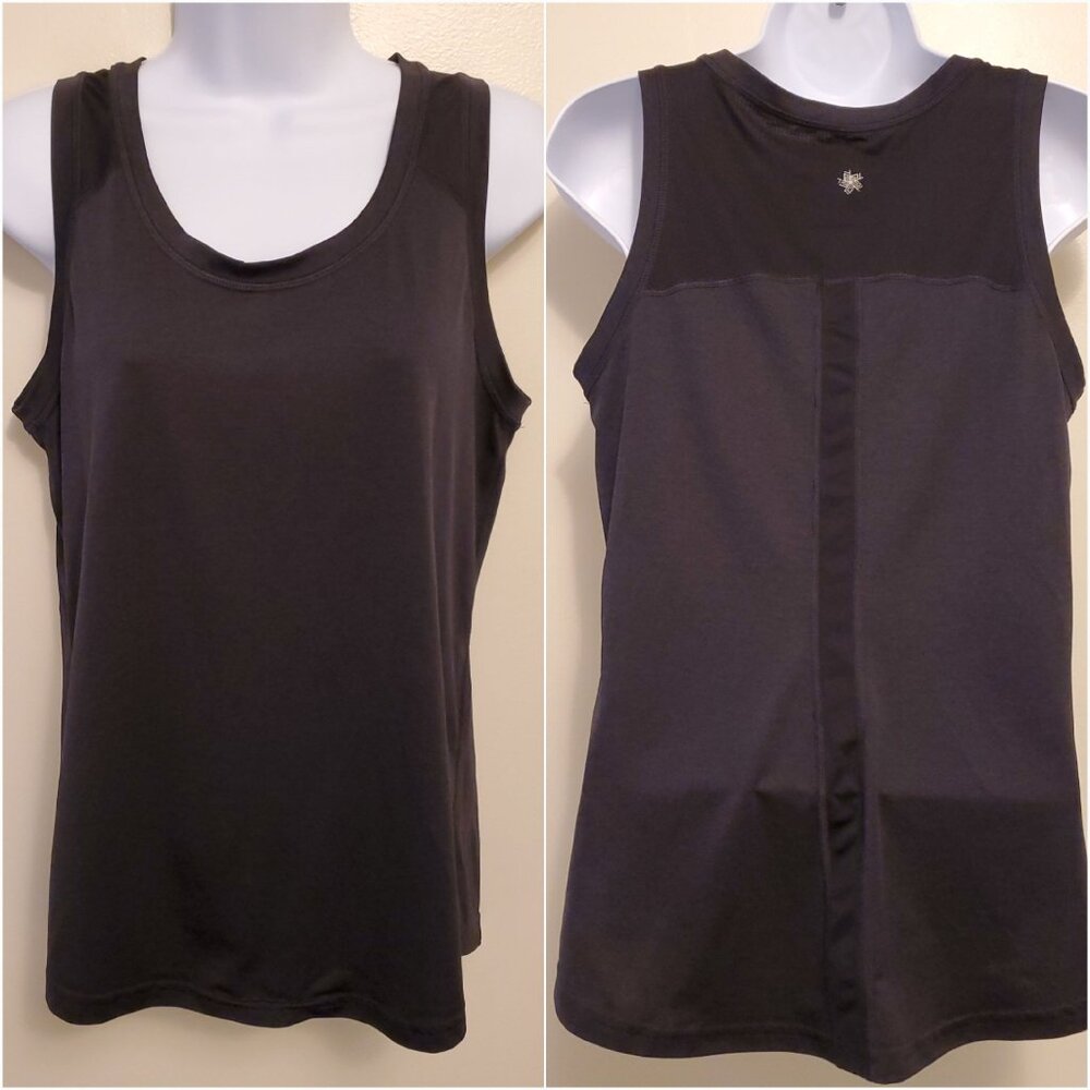 Tek Gear Dry Tek Women's Black Mesh Panel Workout Tank Top - M